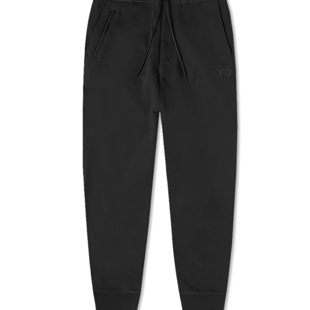 Y-3 Yohji Yamamoto x Adidas Classic Terry Cuffed Jogger Pants GV4202 Black